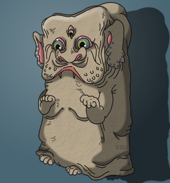 Tương truyền, quái vật Nurikabe thường bất ngờ xuất hiện trước con người khiến họ không thể đi tiếp.