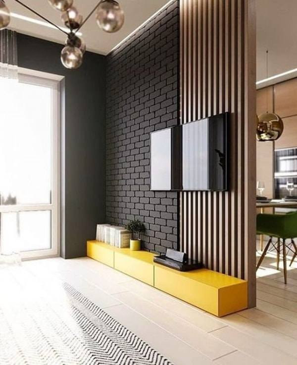 Nhung mau vach ngan phong khach dep lung linh 2020