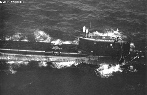 Một khoang chứa tên lửa trên tàu ngầm K-219 bị rò rỉ nên nước biển đã phản ứng với nhiên liệu lỏng của tên lửa.