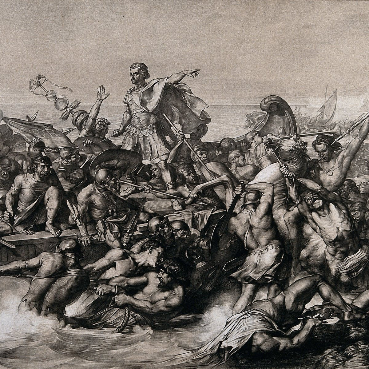 Các chuyên gia cho hay khoảng 150.000 - 200.000 người của 2 bộ lạc trên bị đội quân của hoàng đế Caesar thảm sát.