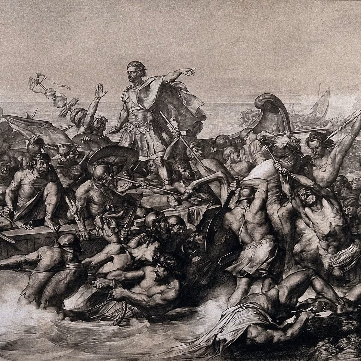 Các chuyên gia cho hay khoảng 150.000 - 200.000 người của 2 bộ lạc trên bị đội quân của hoàng đế Caesar thảm sát.