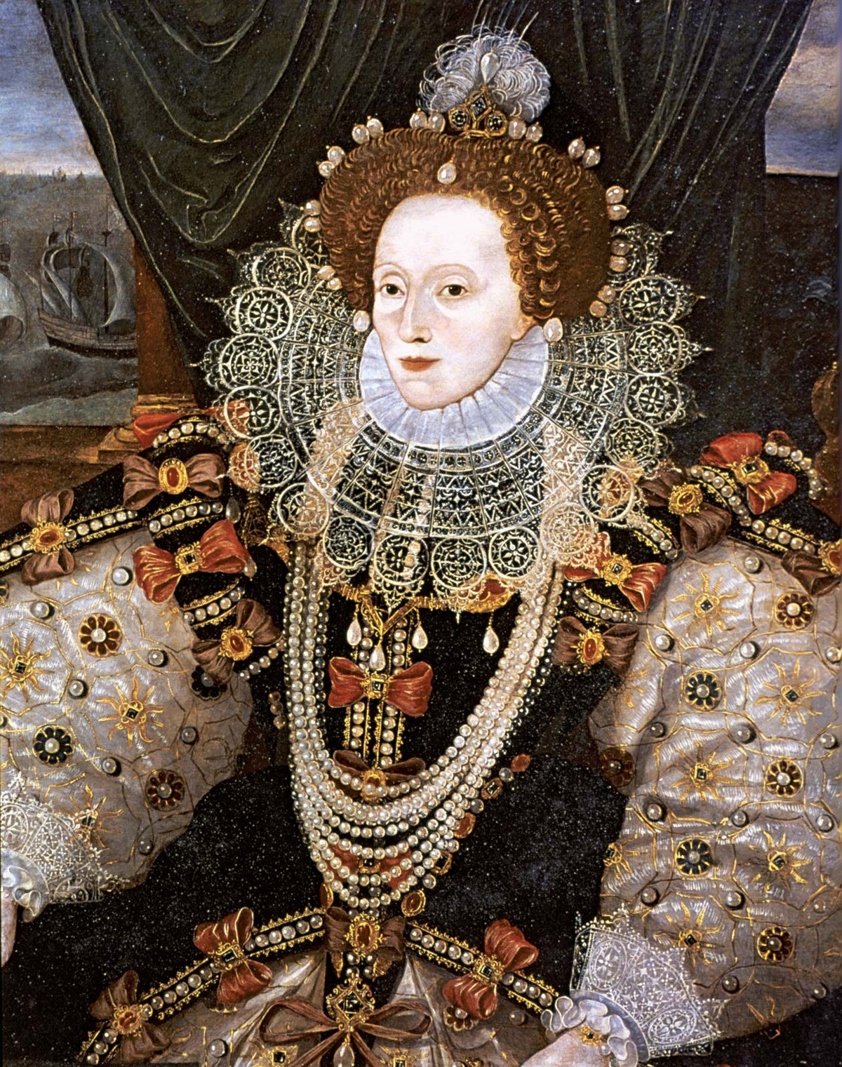Nữ hoàng Elizabeth I cũng là nạn nhân của bệnh đậu mùa khi 29 tuổi. Bà hoàng này được điều trị khỏi nhưng trên cơ thể vẫn còn những vết sẹo do bệnh đậu mùa để lại. Nữ hoàng Elizabeth I dùng phấn trang điểm để giấu những vết sẹo đó.