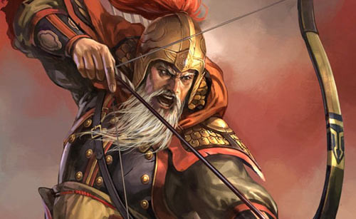 Làm việc dưới trướng Lưu Bị, Hoàng Trung được ca ngợi là một trong ngũ hổ tướng nổi tiếng thời Tam Quốc. Ông nổi tiếng với tài bắn tên bách phát bách trúng.