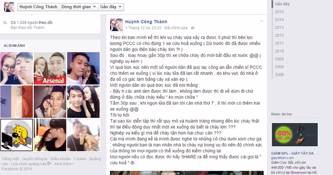 Truong phong CS PCCC len tieng vu cham chua chay o Vo Van Kiet