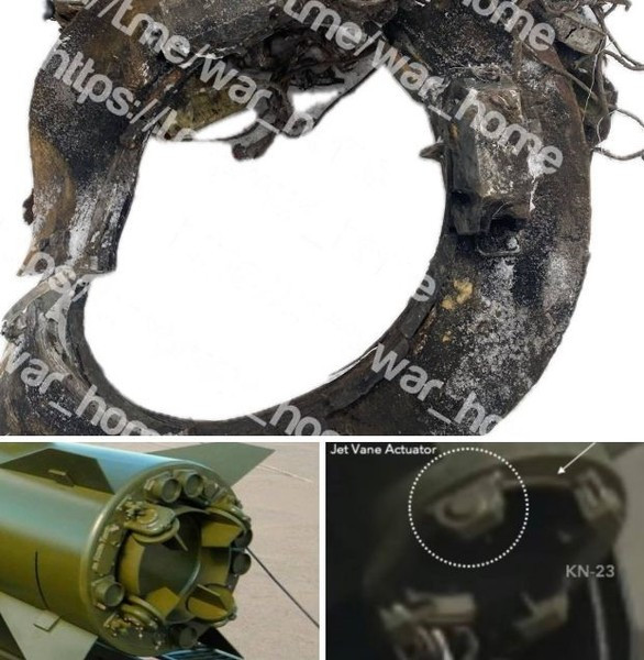 Khi xem xét kỹ hơn, sẽ nhận thấy cánh lái của tên lửa này và trên tên lửa đạn đạo tầm ngắn KN-23 do Triều Tiên sản xuất là khá giống nhau.