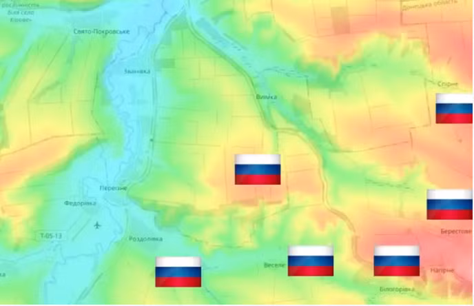 Quan Nga chiem uu the gan lang Vyemka, cach Seversk khong xa