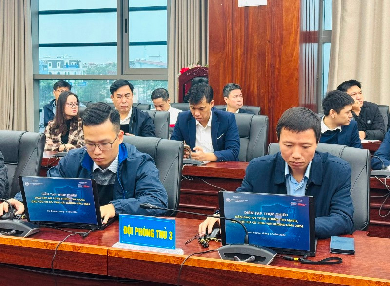 Hải Dương diễn tập thực chiến bảo đảm an toàn thông tin - Hình 2 Hai Duong dien tap thuc chien bao dam an toan thong tin-Hinh-2