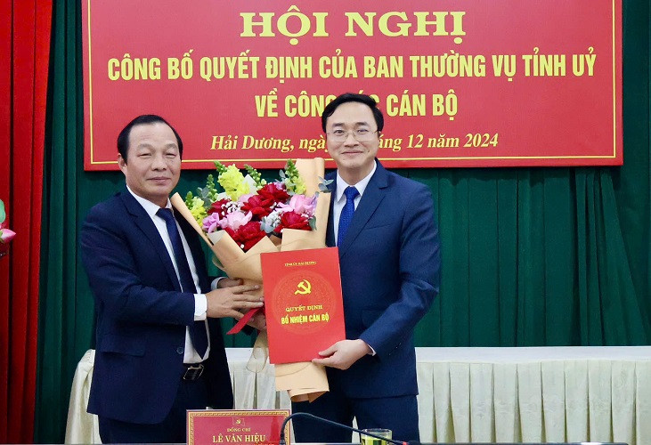 Ông Phan Nhật Thanh làm Phó Trưởng Ban Tổ chức Tỉnh ủy Hải Dương Ong Phan Nhat Thanh lam Pho Truong Ban To chuc Tinh uy Hai Duong