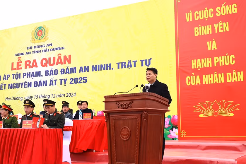 Hai Duong bat dau cao diem tran ap toi pham Tet At Ty 2025