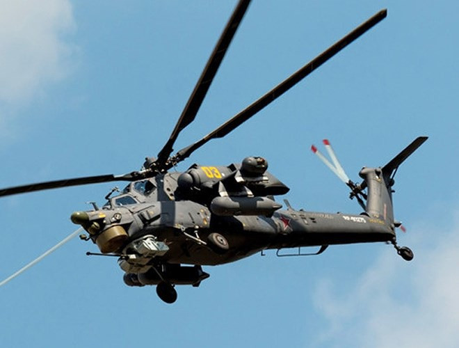 Các trực thăng chiến đấu Nga thường xuyên bay đêm, do các nhóm phiến binh khủng bố hoạt động chủ yếu về đêm.