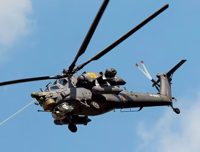 Các trực thăng chiến đấu Nga thường xuyên bay đêm, do các nhóm phiến binh khủng bố hoạt động chủ yếu về đêm.