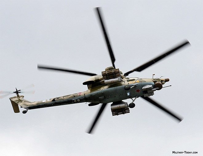 Mi-28 được trang bị hệ thống điện tử tiên tiến, radar trên đỉnh trục cánh quạt, camera ảnh nhiệt và thiết bị đo xa laser.