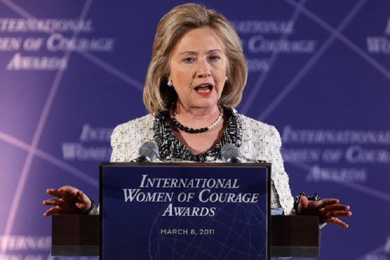 Năm 2011, nhân dịp ngày Quốc tế phụ nữ 8/3, cựu Đệ nhất phu nhân Mỹ Hillary Clinton đã gửi lời chúc mừng tới một nửa thế giới, đồng thời nhấn mạnh vai trò quan trọng của những người phụ nữ trong xã hội. Ảnh: Zimbio.