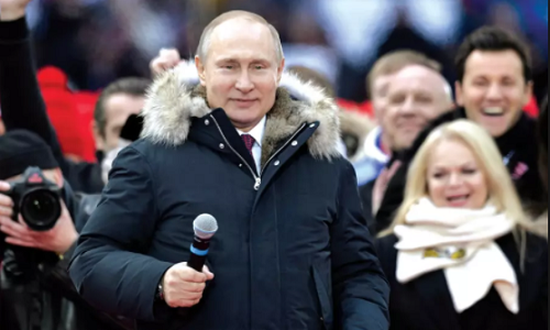 Tổng thống Nga Putin nhận được sự ủng hộ, yêu mến của đông đảo người dân. Ảnh: Reuters.