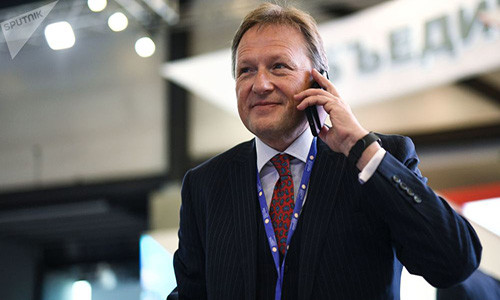 Doanh nhân Boris Titov, 57 tuổi, lần đầu ra ứng cử Tổng thống Nga với tư cách là đại diện của Đảng Tăng trưởng, một đảng phái ủng hộ doanh nghiệp ở nước Nga. (Nguồn ảnh: Sputnik)