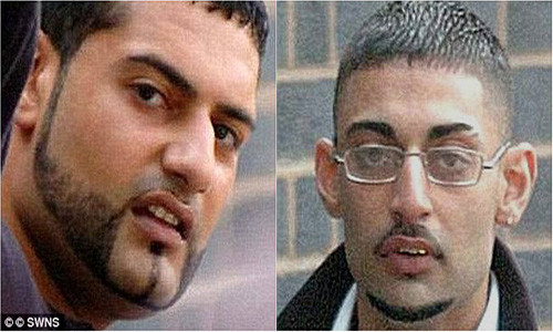 Mubarek Ali (34 tuổi) và em trai Ahdel Ali (17 tuổi) đến từ Telford đều bị bắt giam do liên quan đến các vụ lạm dụng trẻ em. Ảnh: SWNS.