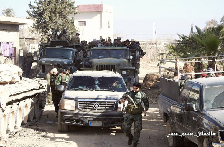 Theo một nguồn tin quân sự ở Damascus, Quân đội Syria có thể sẽ chiếm được thị trấn Al-Hamouriyah trong vòng 48 giờ tới vì họ đang chiếm ưu thế tại chiến trường này.