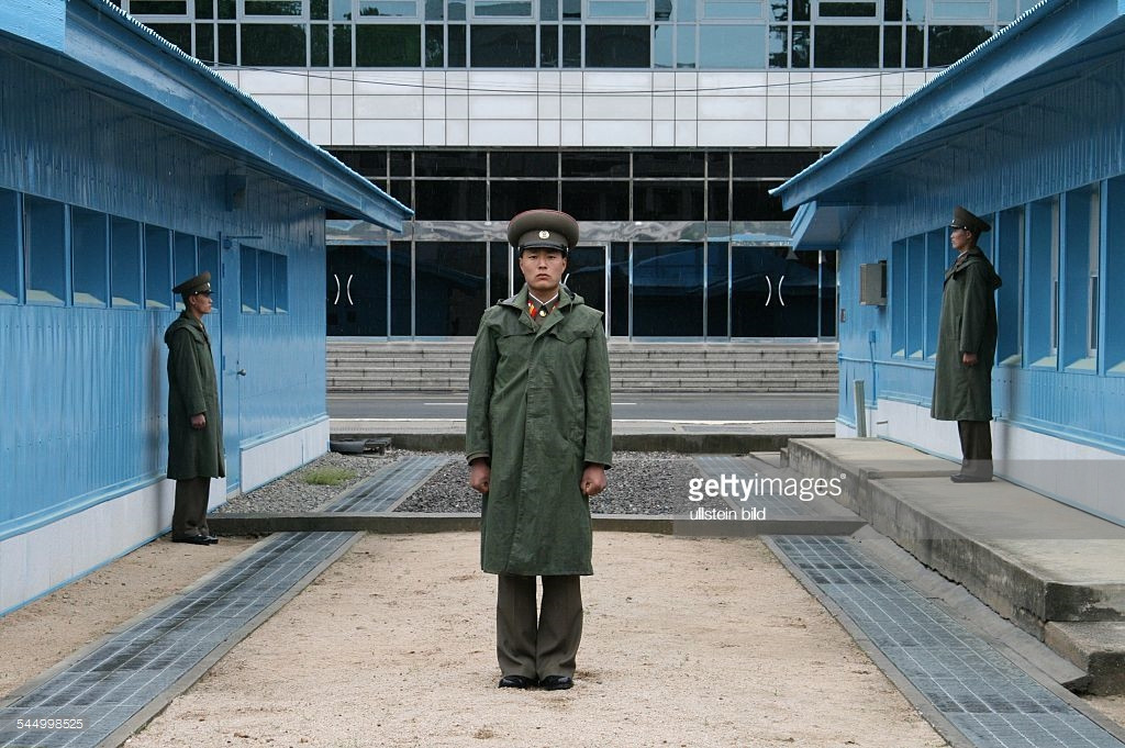 Bàn Môn Điếm nằm cách thủ đô Seoul của Hàn Quốc khoảng 53 km về phía bắc-tây bắc và cách thành phố Kaesong 10 km về phía đông. Ảnh: Getty. 