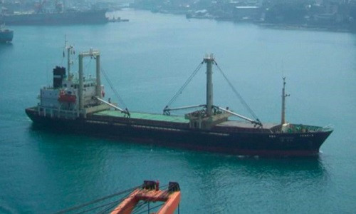 Ul Ji Bong 6 là một trong số tàu trở hàng hóa của Triều Tiên bị cấm cửa. Ảnh: Marine Traffic.