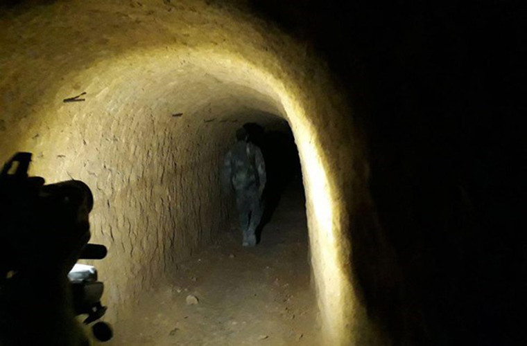 Hệ thống đường hầm nằm sâu dưới lòng đất.