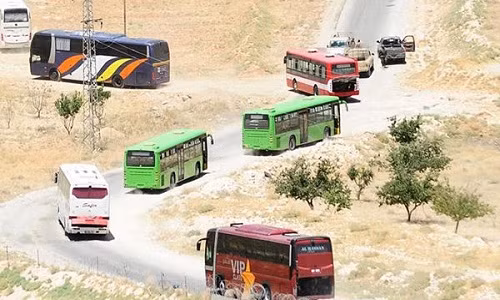 Hơn 105.000 dân thường đã được sơ tán khỏi Đông Ghouta. Ảnh: FNA.