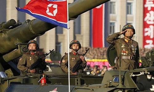 Hình ảnh một cuộc diễu binh của quân đội Triều Tiên. Ảnh: Getty