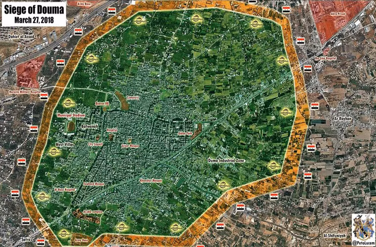 Cùng ngày, có tin nói tên Muhannad Abu Moaz, một chỉ huy chiến trường của phiến quân Jaysh al-Islam, đã bị tiêu diệt khi các cuộc giao tranh vẫn tiếp diễn trên mặt trận Douma. Ảnh: SF.