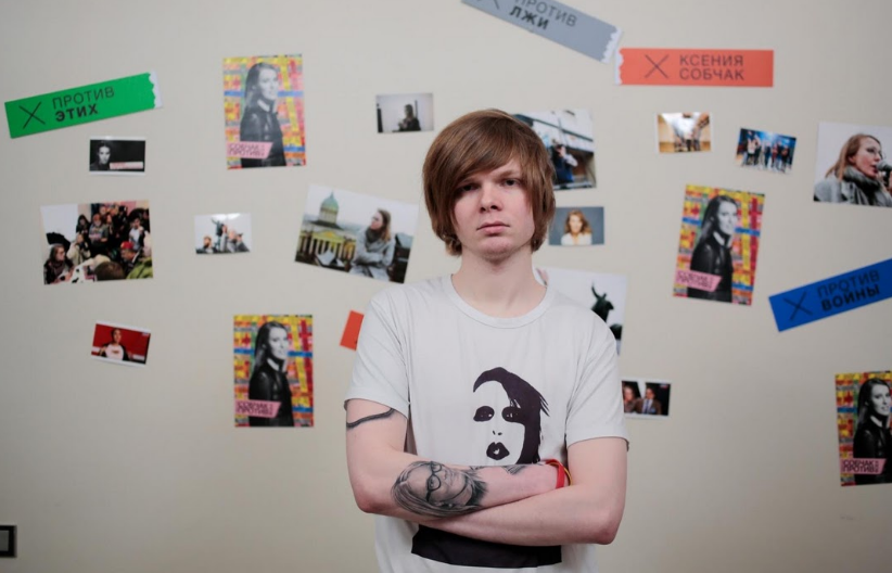 Vitaly Bespalov, nhà báo 26 tuổi, cũng là người ủng hộ nữ ứng viên Tổng thống Nga Ksenia Sobchak. “Tôi đã chờ đợi sự thay đổi từ lâu”, Vitaly nói.