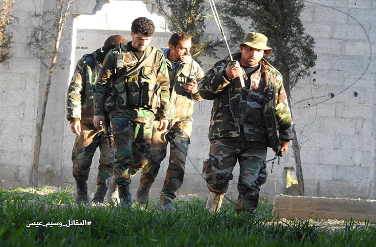 Được biết, chiến dịch quân sự ở Đông Ghouta có sự tham gia của các binh sĩ, xe tăng cùng sự yểm trợ của lực lượng pháo binh. Ảnh: Facebook.