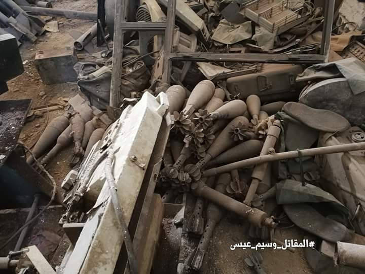 Quân đội Syria cũng giải phóng nhiều trang trại ở phía đông và nam của thị trấn al-Rayhan gần Nhà thờ Hồi giáo al-Rayhan. Ảnh: Muraselon.