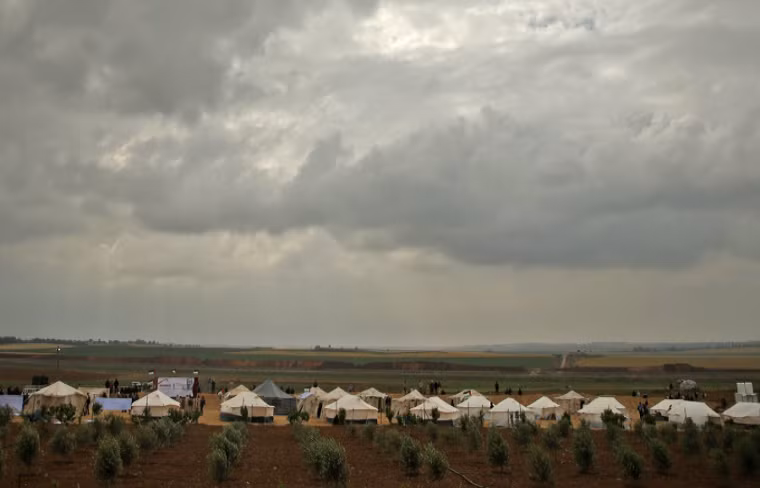 Vụ đụng độ dữ dội xảy ra sáng ngày 30/3 khi đám đông người Palestine tiến về khu vực gần biên giới với Israel, dựng trại để bắt đầu cuộc biểu tình dự kiến kéo dài đến ngày 14/5. Ảnh: Getty.