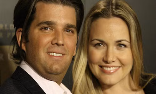 Vợ chồng ông Donald Trump Jr. Ảnh: AP.