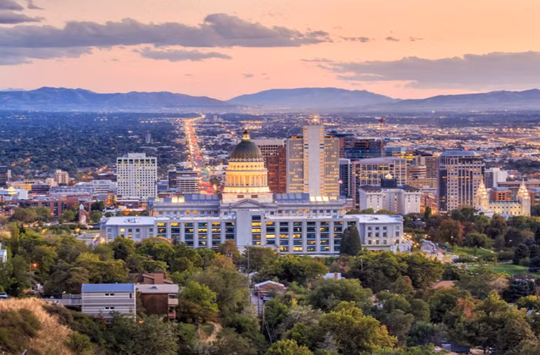 Thành phố Salt Lake ở Utah có rất nhiều công viên công cộng cùng phong cảnh thiên nhiên hùng vĩ.