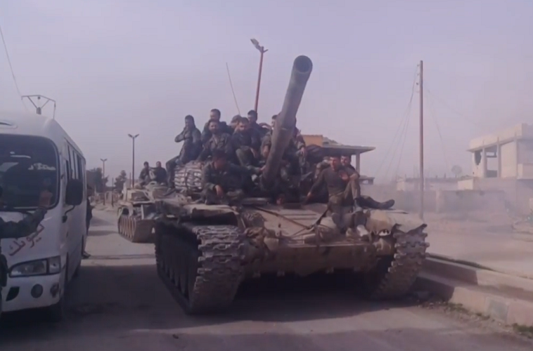 Theo Al Masdar News ngày 5/3, Quân đội Syria đã giành lại quyền kiểm soát 25% diện tích Đông Ghouta từ tay các nhóm phiến quân. (Nguồn ảnh: AMN)