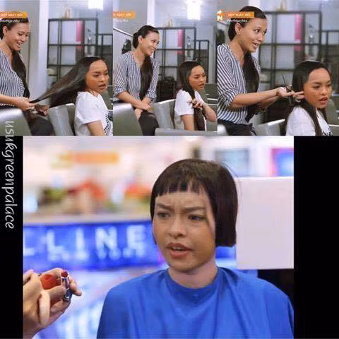 Màn makeover thảm họa "tóc úp nồi" trong chương trình Một ngày mới khiến người xem không nhịn được cười và chẳng thể nhận ra hot girl siêu vòng ba Quỳnh Mai.