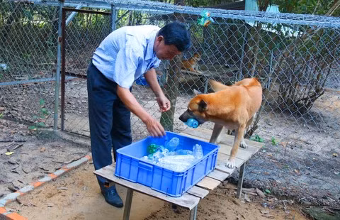 Thế là ông tự chia lô đất thuê thành nhiều khu khác nhau như: xếp chữ, sinh sản hoang dã, chinh phục độ cao, nhặt rác, bảo vệ, trường đua.