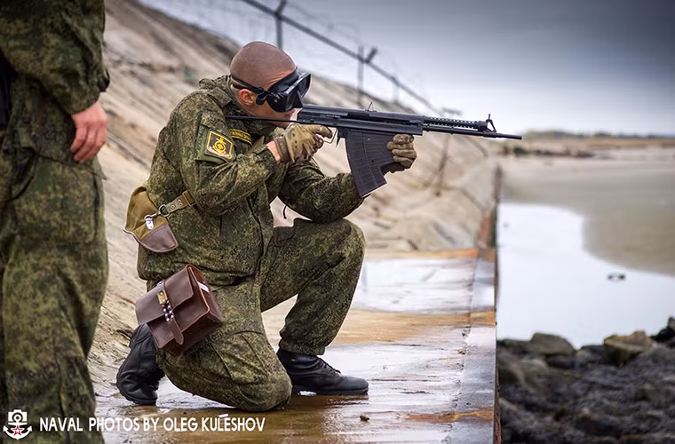 Vấn đề quan trọng nhất khi chế tạo APS là phải thiết kế cho nó một bộ khung súng có thể hoạt động được dưới nước. Khi so với không khí, nước về cơ bản là không thể nén được vì vậy khung súng của APS phải đảm bảo khả năng kín nước, bên cạnh đó nó nó cũng phải có thể hoạt động được trên cạn. Nguồn ảnh: Oleg Kuleshov.