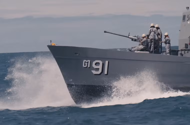 Tầm hoạt động của các tàu T.91 là khoảng 2.700km với thủy thủ đoàn hơn 20 người. Vũ khí chính của các tàu T.91 là hải pháo Bofors 40mm bên cạnh đó nó cũng được trang bị súng máy hạng nặng 12.7mm hoặc pháo tự động Oerlikon 20mm. Nguồn ảnh: YouTube.