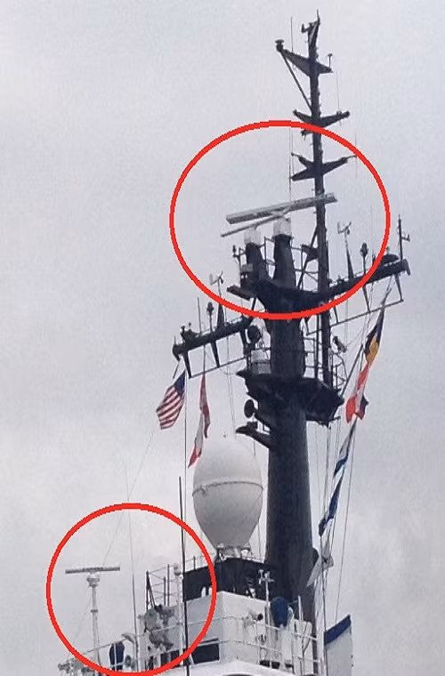 Hiện tại cả ba tàu chiến Gregorio del Pilar của Philippines đều không được trang bị hệ thống radar trinh sát bề mặt tiên tiến. Dĩ nhiên khi còn trong biên chế của Lực lượng Tuần duyên Mỹ chúng vẫn được trang bị hệ thống radar trinh sát AN/SPS-73 và AN/SPS-40E tuy nhiên sau đó đã bị gỡ bỏ trước khi được chuyển giao cho Philippines. Nguồn ảnh: ZetaBoards