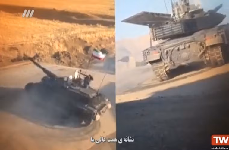 Dựa theo tuyên bố trước đó của Iran, nước này không cần mua xe tăng T-90 của Nga khi đã có thể tự sản xuất được một dòng xe tăng chiến đấu chủ lực sở hữu các tính năng tương tự thậm chí là mạnh hơn. Nguồn ảnh: TW News.