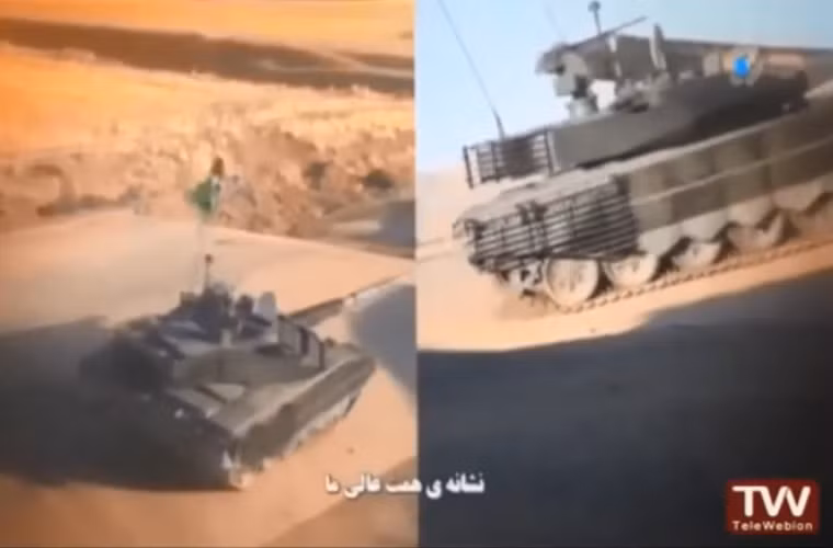 Điểm nhấn của Karrar vẫn là tháp pháo có phần hơi giống T-90 của nó với hệ thống giáp phản ứng nổ ERA được bố trí xung quanh tháp pháo và phần thân, bên cạnh đó nó còn được trang bị một tổ hợp vũ khí tự động tương tự T-90MS biến thể mới nhất của T-90 do Nga phát triển. Nguồn ảnh: TW News.