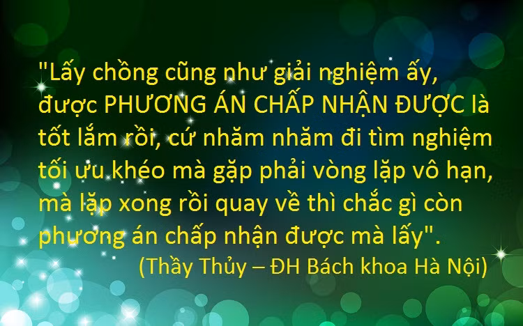 Thầy nói quá "chuẩn".