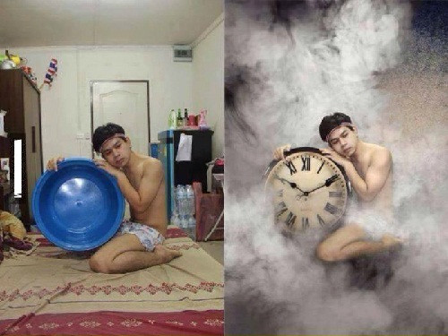 Chỉ cần "diễn sâu"... còn đâu là photoshop.