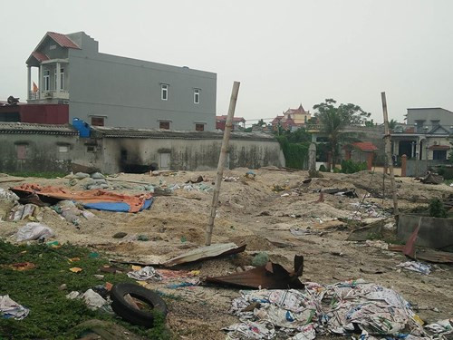 Ảnh hiện trường tan hoang vụ nổ lò hơi ở Thái Bình. Nguồn ảnh: Kiến Thức.