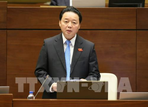 Bộ trưởng Bộ Tài nguyên và Môi trường Trần Hồng Hà. Nguồn ảnh: TTXVN.