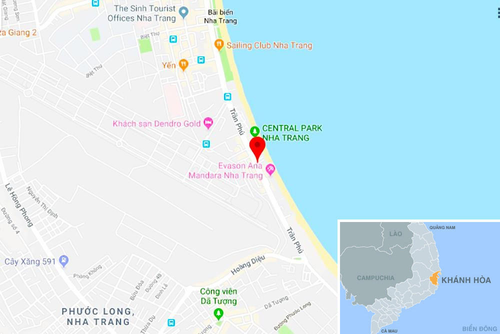 Đường Trần Phú ở Nha Trang. Ảnh: Google Maps.