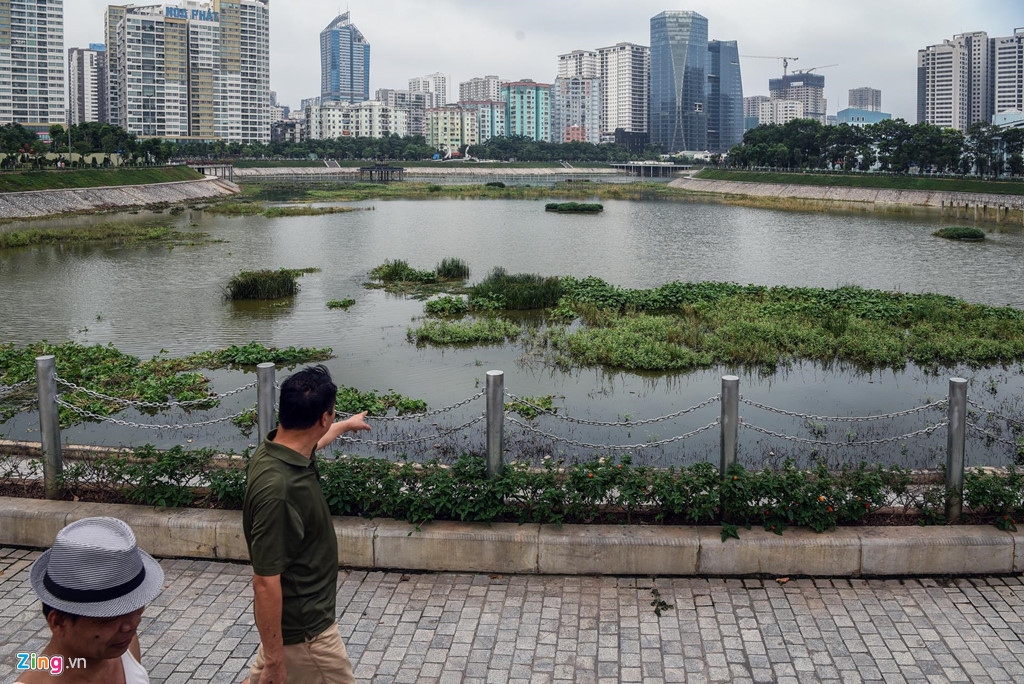 Theo người dân, các cửa cống xả đặt tại góc hồ đều bốc mùi hôi thối.