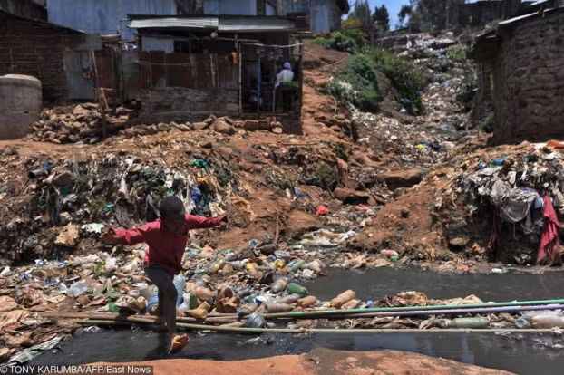 Một trong những khu vực ô nhiễm nhất Nairobi, Kenya 