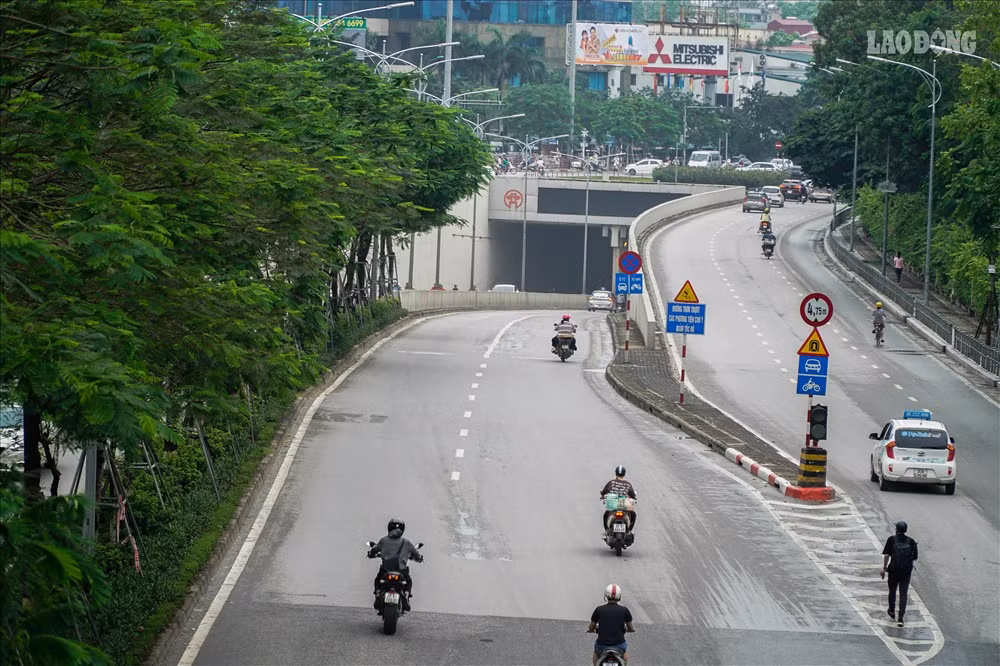 Đây là nút giao thông đầu tiên của Hà Nội được xây dựng với thiết kế đường hầm.