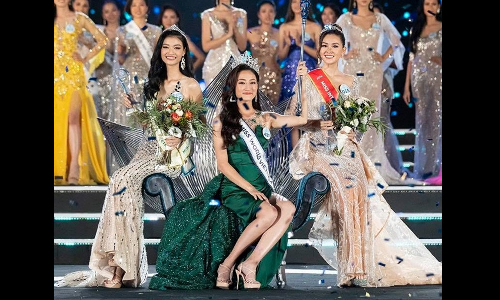 Lương Thùy Linh đăng quang Hoa hậu Thế giới Việt Nam 2019.